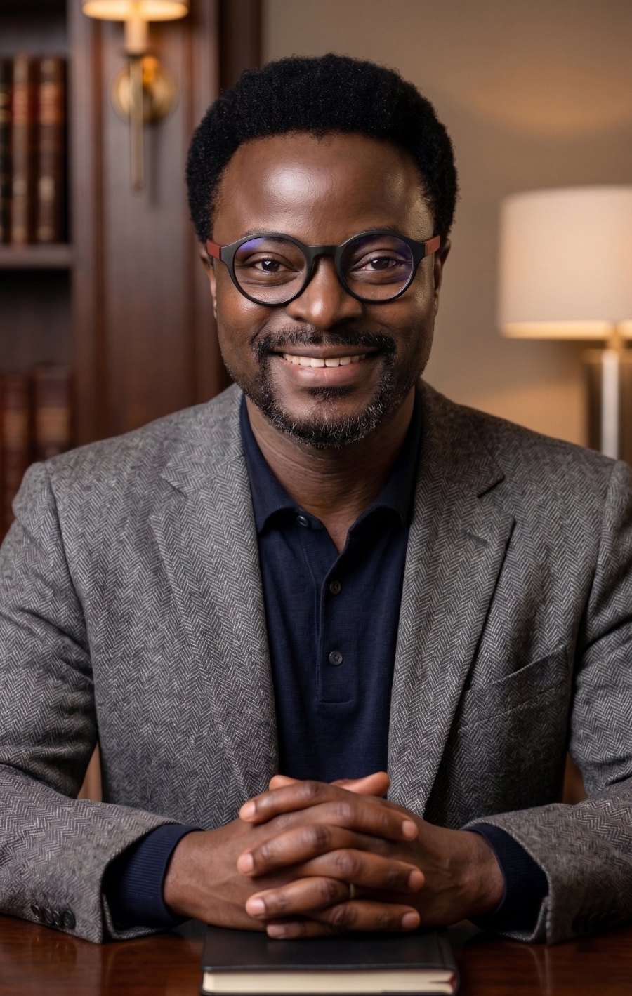 Kay Fakunle, Founder of Sidero, seated at a desk